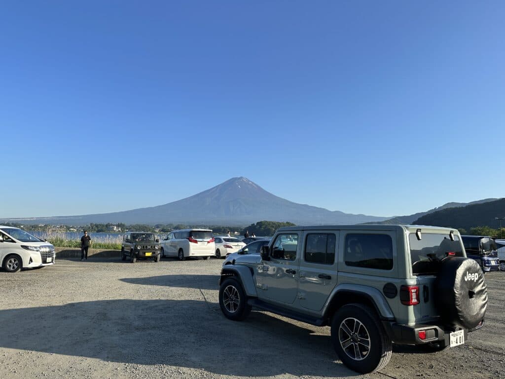 大石公園から見る富士山